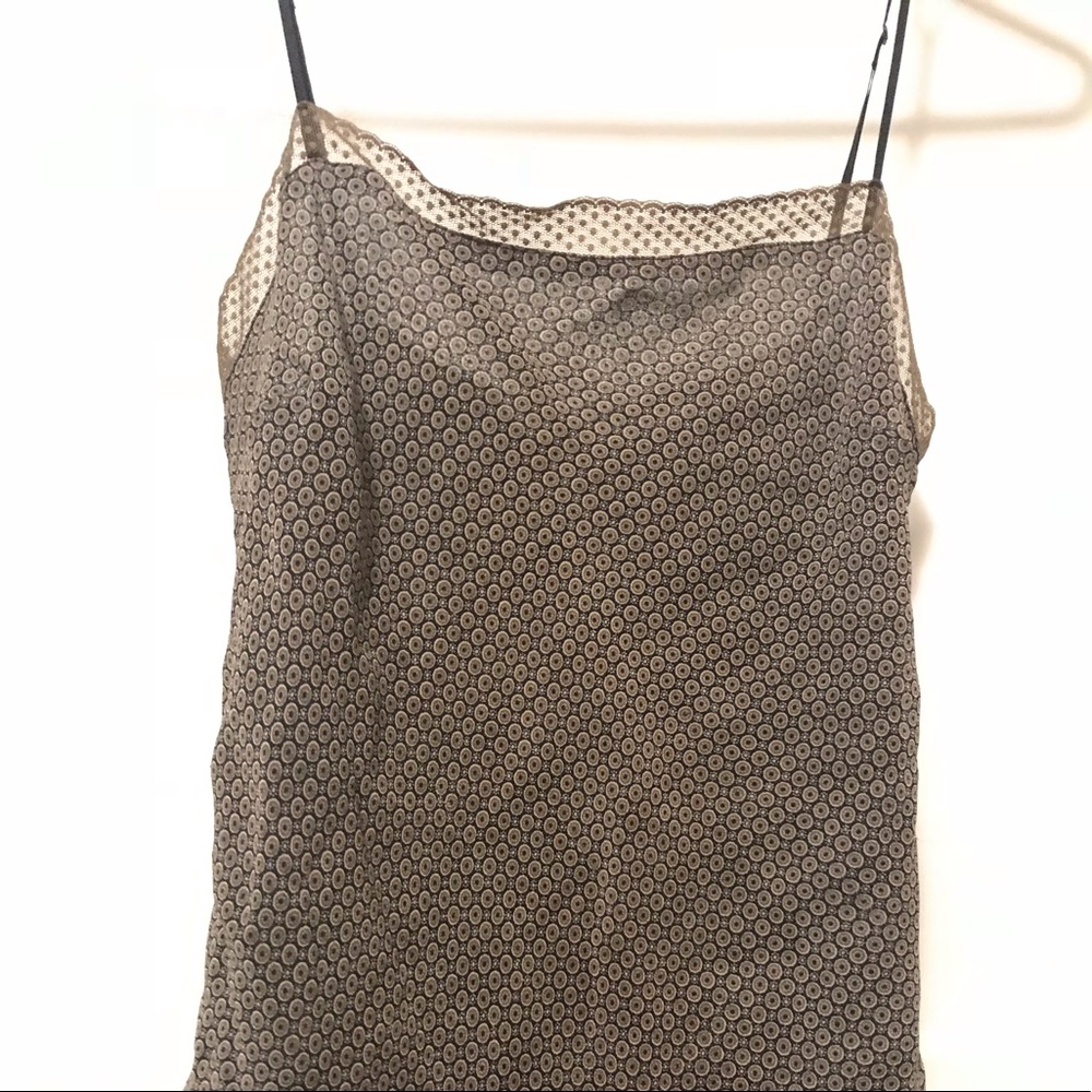 Black Gap Zip Dressy Tank Top